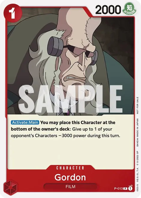 Gordon (One Piece Film Red) - One Piece Promotion Cards (OP-PR)