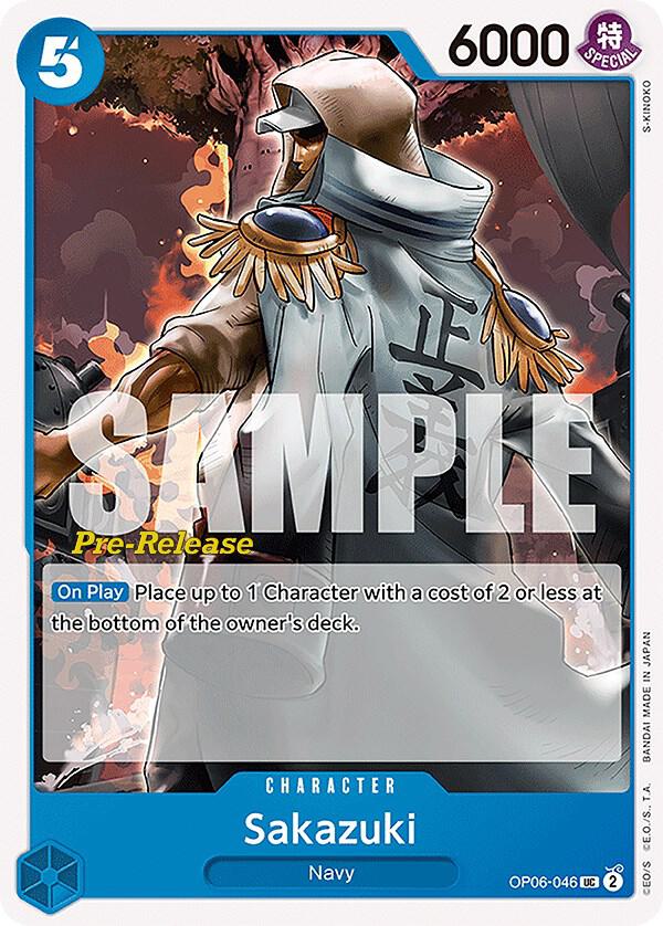 Sakazuki - Wings of the Captain Pre-Release Cards (OP06 PRE)