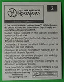 Cromo Panini FIFA World Cup Korea/Japan 2002 - Logo Oficial #2 (Brillante)